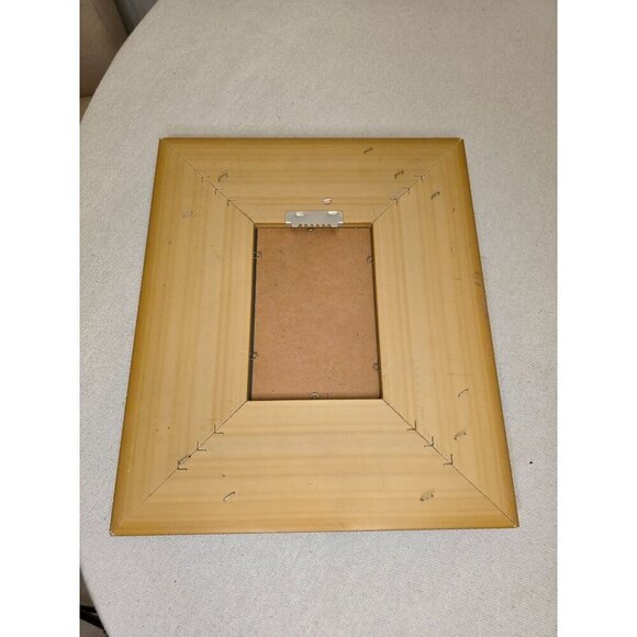 Antique Gold Textured Picture Frame With Ribbed Inner Design & Beveled Glass Ins - Picture 7 of 9